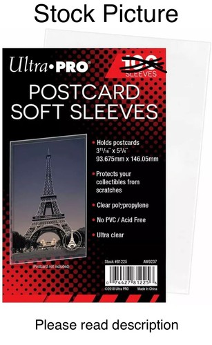 Ultra pro postcard soft - ultra,
