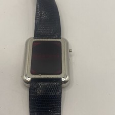 Vintage Men's Digital Red LED Wrist Watch For Parts or Repair