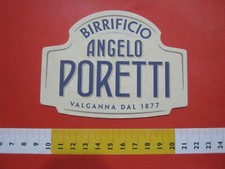 B1 SOTTOBICCHIERE BIRRA BEER MAT BIER COASTER PILSNER ITALIA ANGELO PORETTI