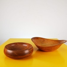 coppia di svuotatasche in legno