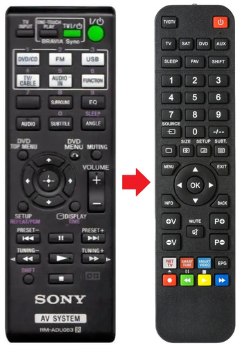 Telecomando adatto per sony - telecomando,