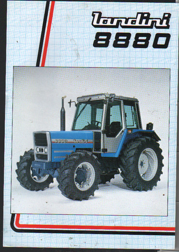 Foglietto brochure trattore