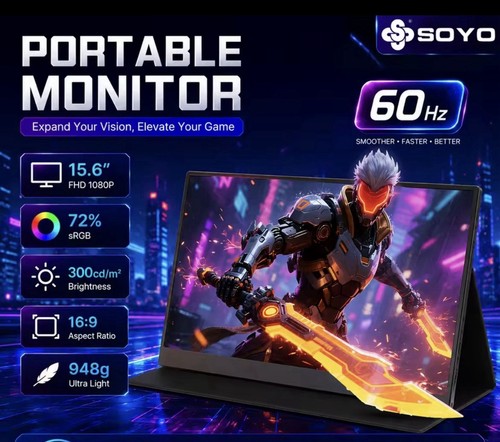Soyo monitor portatile - monitor, 15,6"