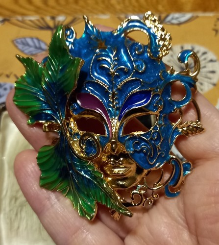 Spilla maschera veneziana - spilla,