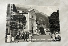 CARTOLINA ALA DI STURA - PIAZZA E CHIESA PARROCCHIALE FG ANIMATA VIAGGIATA 