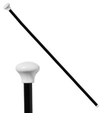 BASTONE DA PASSEGGIO CON POMELLO BIANCO