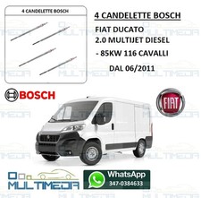 4 CANDELETTE BOSCH FIAT DUCATO