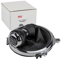 Pomello cambio NTY 6 MARCE NERO/ARGENTO adatto per AUDI TT | GZB-AU-009