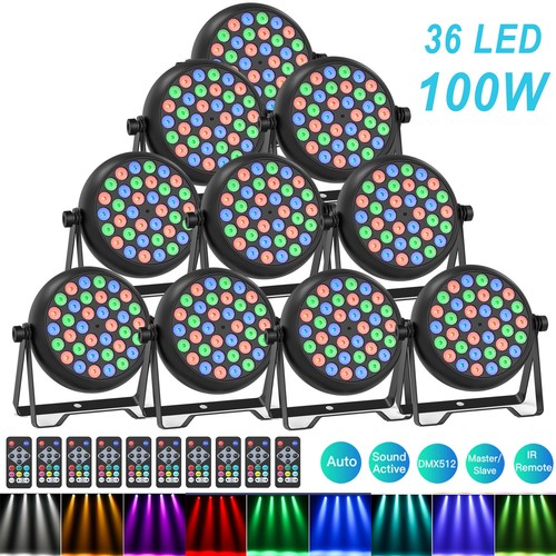 10pz 100w rgb led par - 100w,