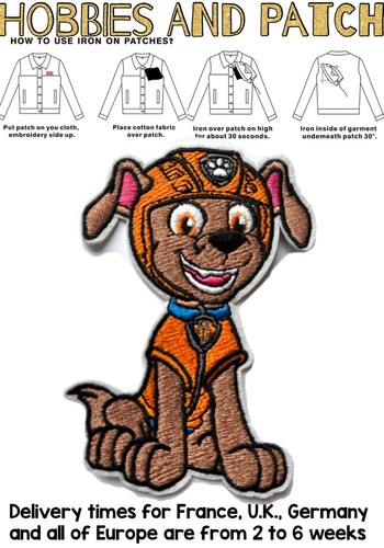 Patch zuma paw patrol toppa - patch,
