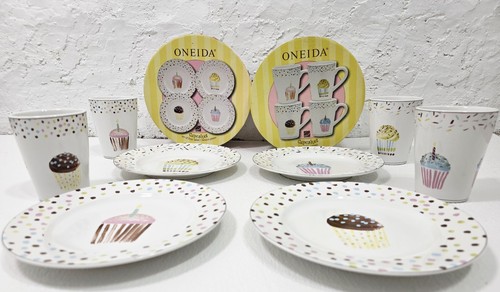 Oneida cupcake piatti tazze - e,