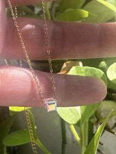 Collare De Acero Cubo Swaroski