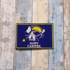 Toppa Happy Camper ricamata