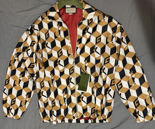Gucci geometric cubis vert zip - geometric,