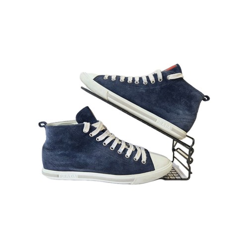 Sneakers alte prada blu - sneakers,