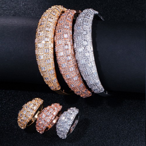 Bracciale largo placcato oro