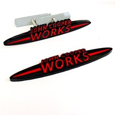 2X Metal JCW Front Grill Badge