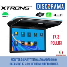 MONITOR DISPLAY TETTO AUTO CM179A ANDROID 9.0 OCTA CORE 17.3 POLLICI BLUETOOTH 