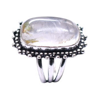 Anello Etnico Fatto A Mano In Argento Placcato Misura US-6 R 7146