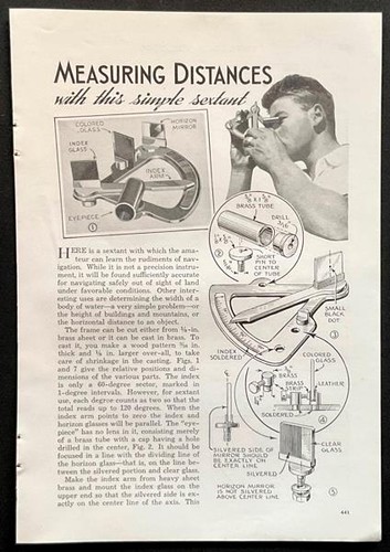 Sestante 1938 come costruire - 1938,