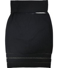 Gonna A Matita In Crepe E Rete Kara Di French Connection, Nera, 6