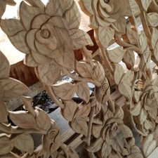 2x Pannello Parete Legno Teak