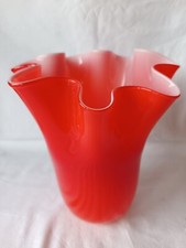 VASE MOUCHOIR ORANGE VINTAGE