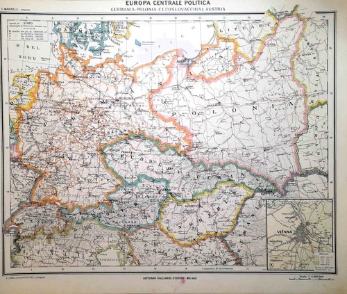 Carta geografica antica europa - antica,