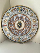 GRANDE PIATTO DECORATIVO SBERNA DERUTA