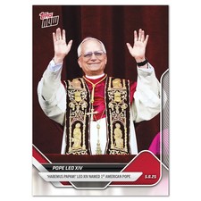 TOPPS NOW POPE PAPA LEO XIV - 2025 - Card POPE