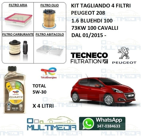 Tagliando filtri olio - filtri, e