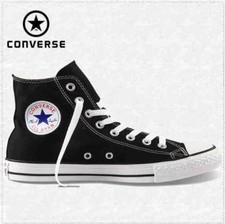 Converse M9160C Nere Alte Black High Optic White Tela Classic All Star ox unisex