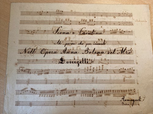 Antico manoscritto musicale - antico,