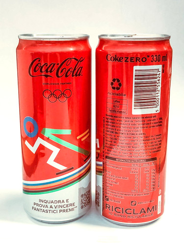 Coca cola italia lattina - coca-cola,