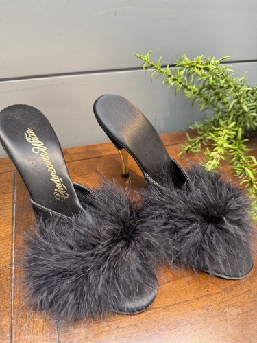 Pantofole marabou vintage anni - vintage,