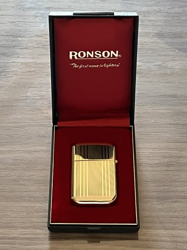 Accendino ronson vintage oro - accendino,