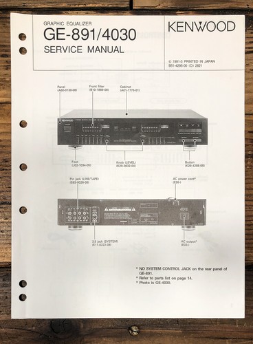 Kenwood 891 4030 - kenwood, ge-891