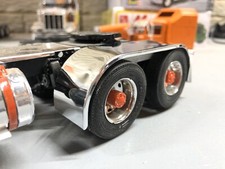 NUOVO kit parafango completo alluminio lucido Peterbilt Kenworth Freightliner Mack