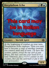 MTG DEEPFATHOM ECHO FOIL EXC -