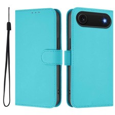 Custodia in pelle blu lago per