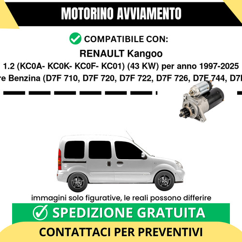 Motorino avviamento renault - avviamento,