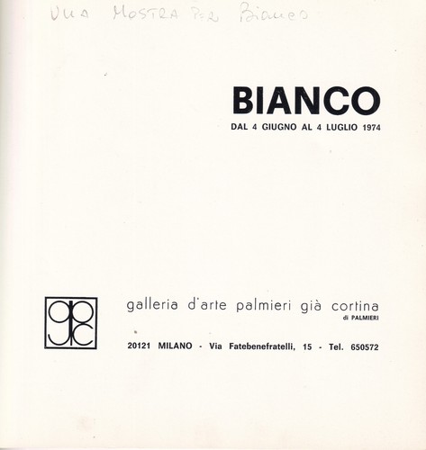 Catalogo remo bianco mostra - catalogo,