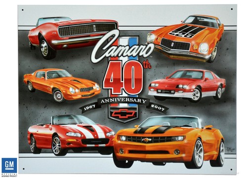 Camaro schild 40 groß - camaro, x