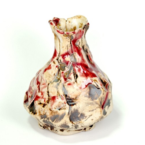 Vaso scultura ceramica gres