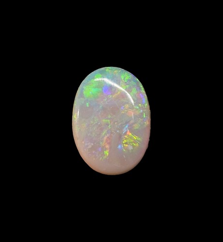 Cabochon ovale bianco opale