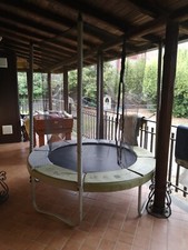 Trampolino ottagonale Domyos Essential 180 con rete protettiva -tappeto elastico