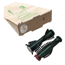 10 sacchetti sacchetti sacchetti filtro + spazzole adatti Vorwerk Folletto VK 130 131 EB 350 351