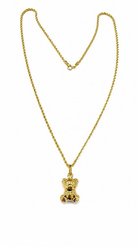 Collana orsetto teddy - teddy, oro