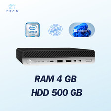 PC DESKTOP HP 800 G4 MINI INTEL I5 RAM 4GB HDD 500GB WIN 11 PRO RICONDIZIONATO