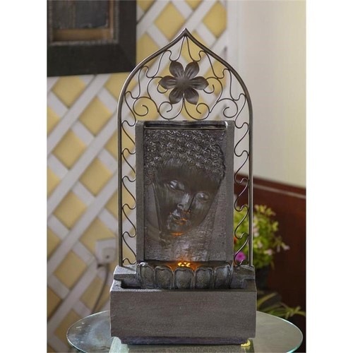 Fontana buddha parete - da, e